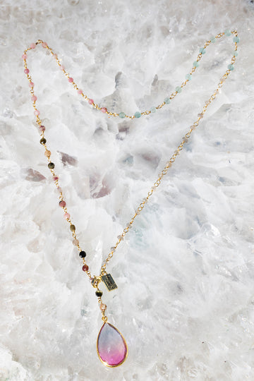 WATERCOLOR Y NECKLACE- DAQUIRI